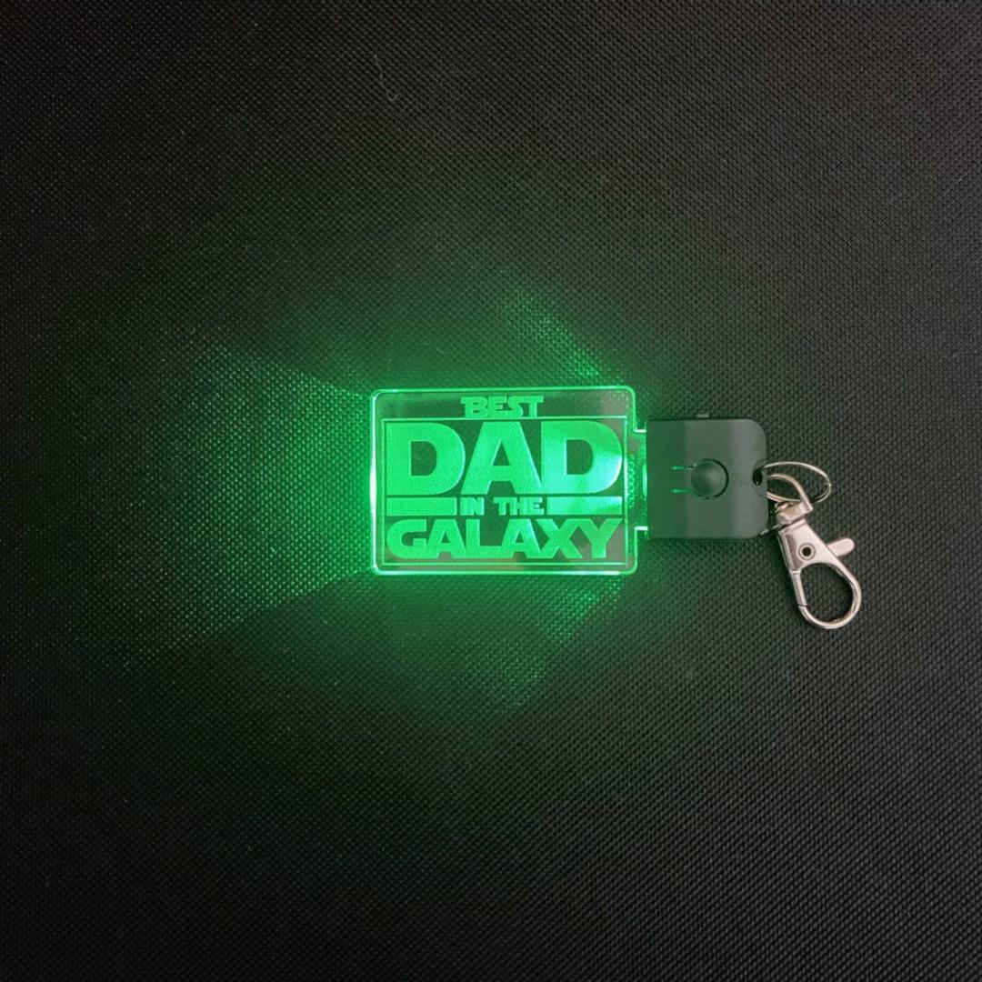 Best Dad in the Galaxy Keyring