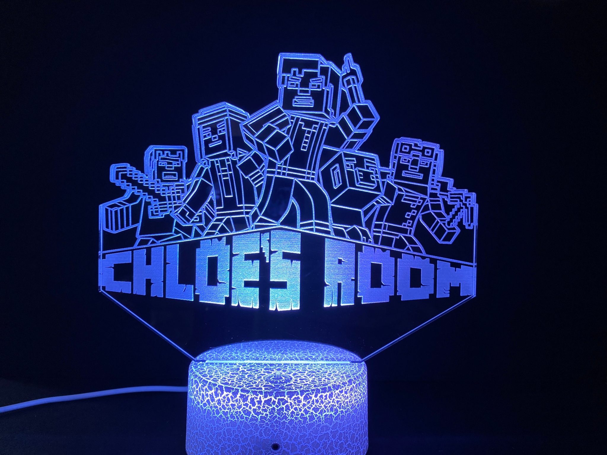 Personalised Minecraft Battle Royale Night Light 4 Personalised Minecraft Battle Royale Night Light - Image 3