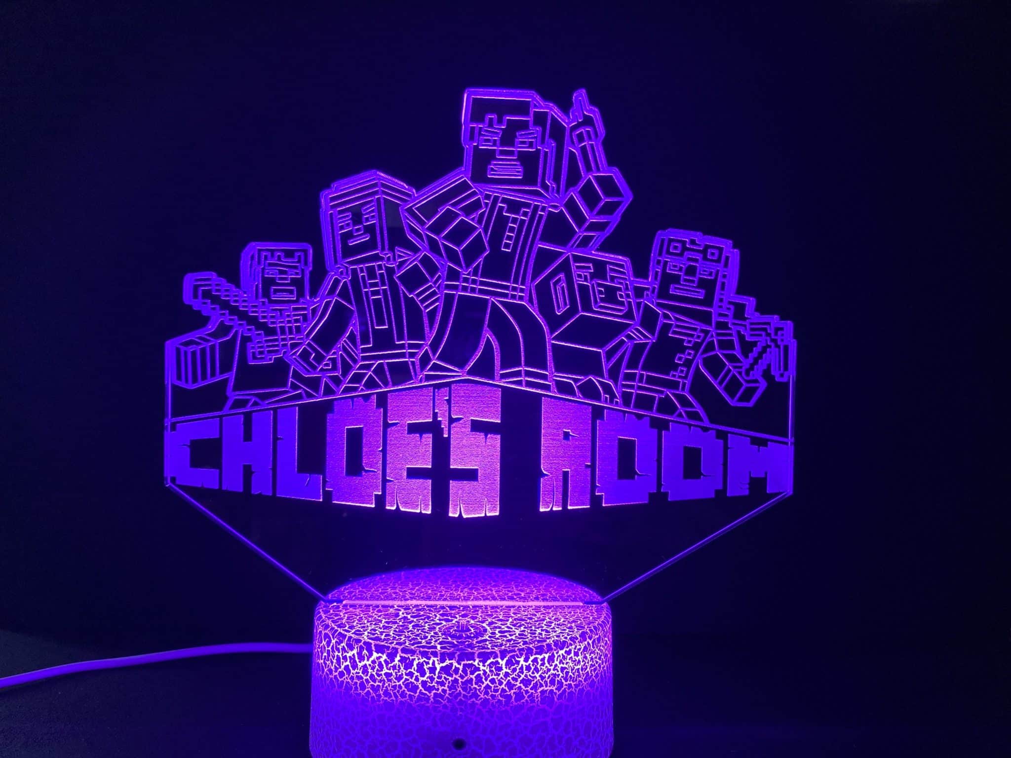 Personalised Minecraft Battle Royale Night Light 7 Personalised Minecraft Battle Royale Night Light - Image 6