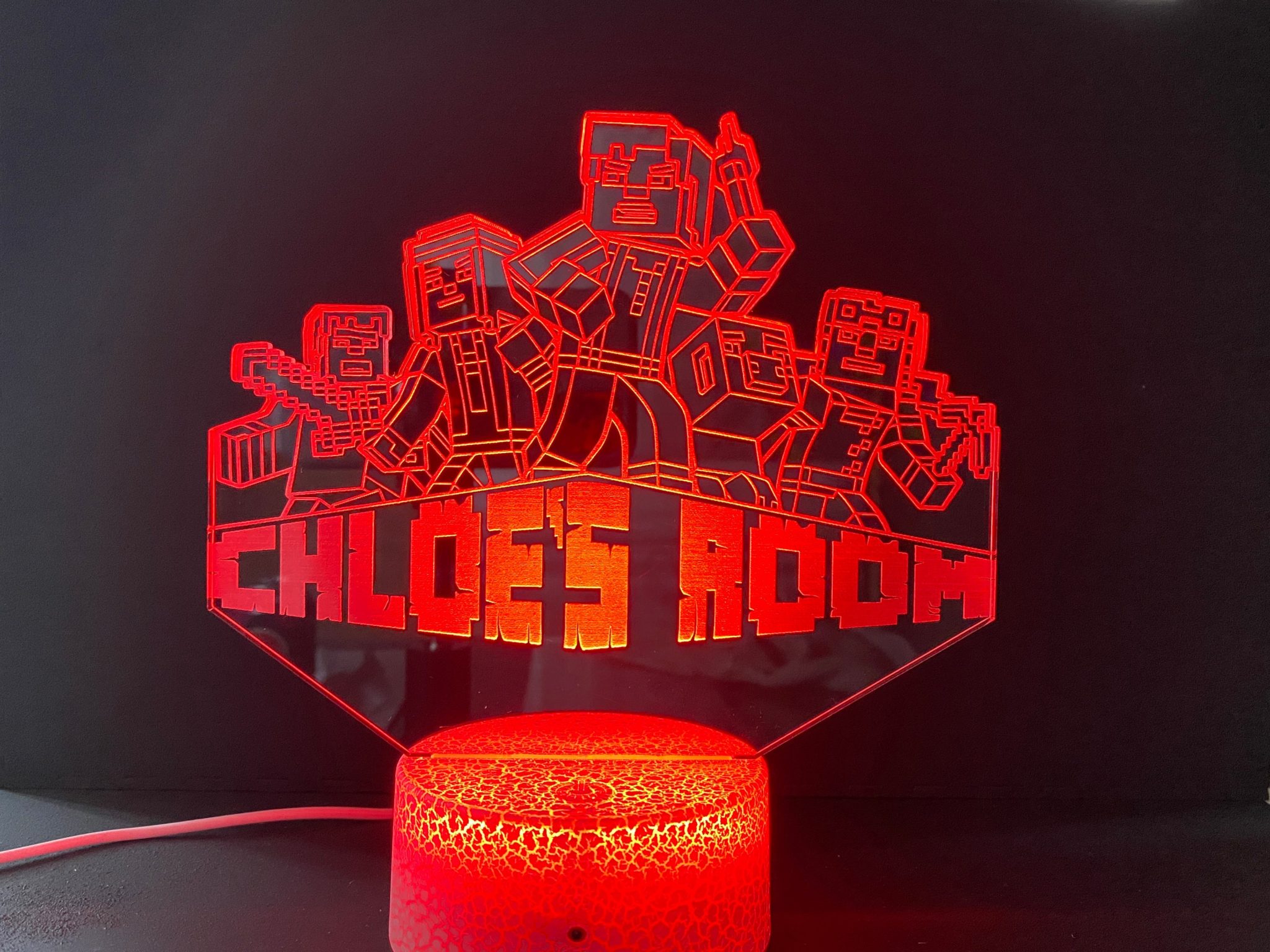Personalised Minecraft Battle Royale Night Light 8 Personalised Minecraft Battle Royale Night Light - Image 7